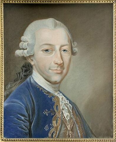 Portrait présumé d'un grand d'Espagne, en habit bleu, de trois quarts.