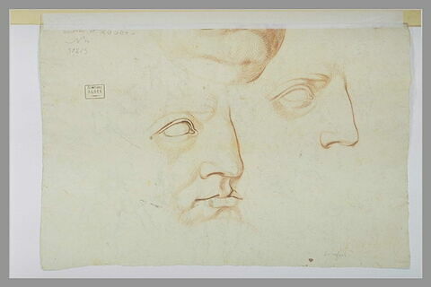 Etudes de menton, et parties de visage, d'après l'antique, image 1/1