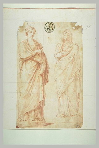 Deux statues de femme drapée, d'après l'antique, image 1/1