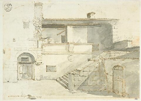 Maison de campagne vue à Orvieto, le 15 juin 1727