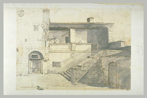 Maison de campagne vue à Orvieto, le 15 juin 1727, image 2/2