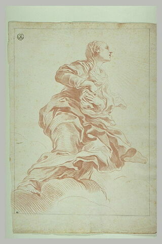La Vierge à genoux sur des nuages, image 2/2