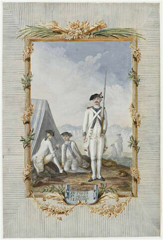 Costume de l'infanterie française en 1780, image 1/1