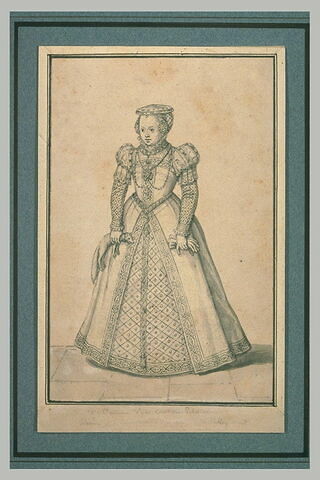 Portrait en pied de Marguerite de France, troisième fille de François Ier