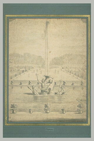 Projet pour les sculptures du bassin de la sirène, à Versailles, image 2/2