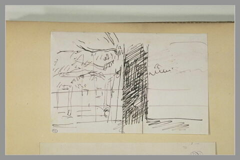 Croquis d'une maison et d'un arbre, image 1/1