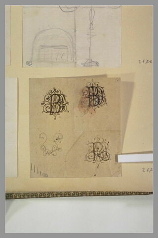 Etudes de monogrammes, image 1/1