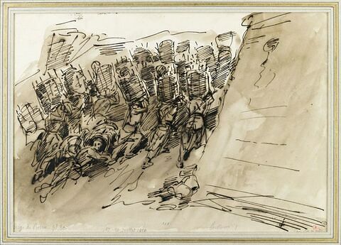 Soldats dans une fortification, lors du siège de Rome, image 1/2