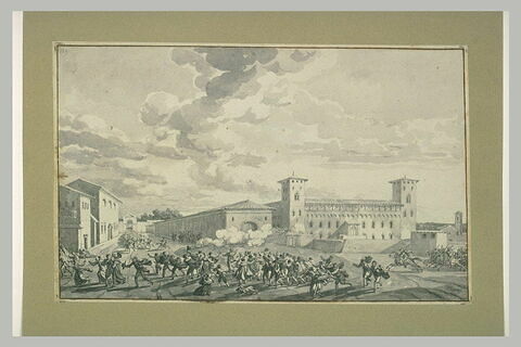 Entrée des français dans Pavie conduits par le général Lannes, 26 mai 1796