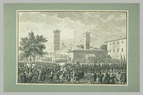 Napoléon arrivant à Saint-Ambroise de Milan le jour de son couronnement