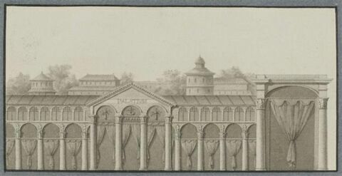 La façade en mosaïque du palais de Théodoric à Ravenne, image 1/2