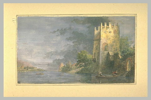 Vue de château sur le bord d'une rivière, image 2/2