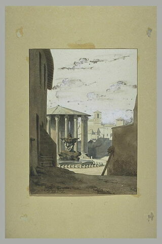 Fontaine et temple de Vesta à Rome, image 2/2