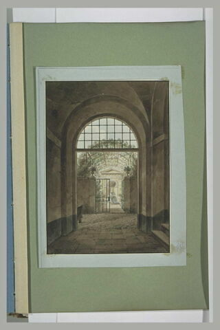 Intérieur et vue des jardins de la villa Médicis, à Rome, image 2/2