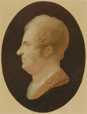 Profil de Redouté d'après Louis Bertin Parant vers 1810, image 1/2