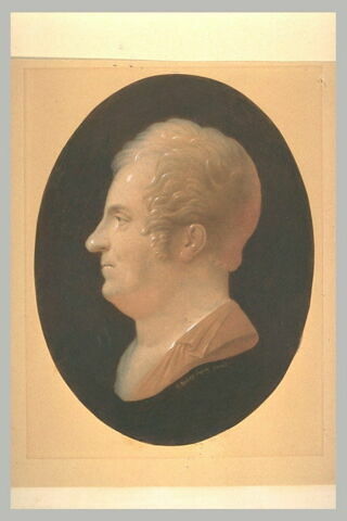 Profil de Redouté d'après Louis Bertin Parant vers 1810, image 2/2