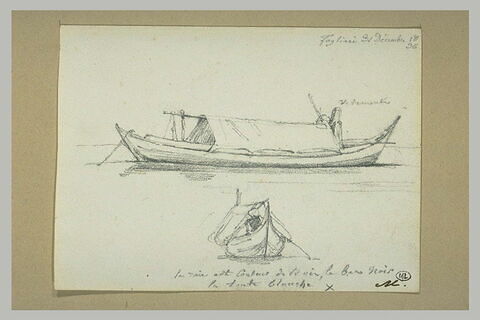 Etudes de barque