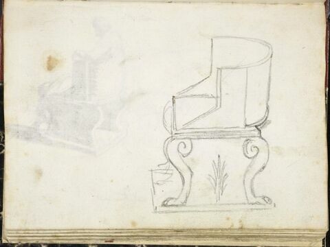 Etude d'un siège, d'après l'antique, image 3/3