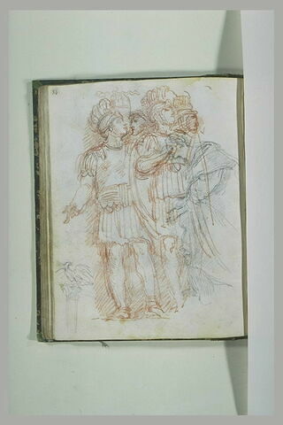 Soldats romains, d'après l'antique, et femme tournée vers la gauche, image 1/1