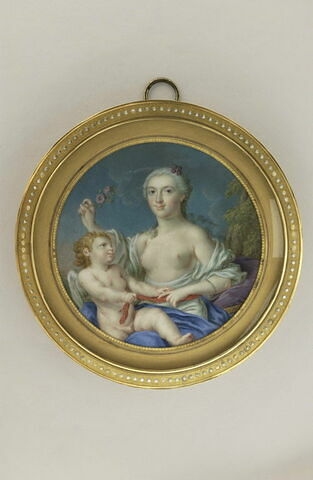 Portrait de femme en Vénus dont l'Amour délie la ceinture, image 1/1