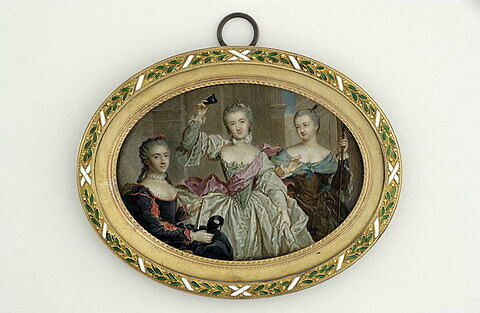Portrait de mesdames, filles de Louis XV, en costumes travestis