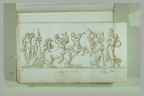 Cortège bachique avec Bacchus et Ariane (?) dans un char tiré..., image 2/2