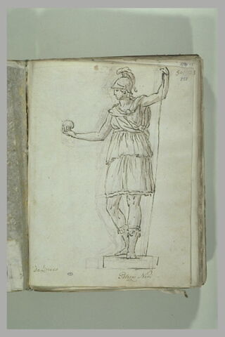 Femme debout casquée ; Minerve, image 2/2