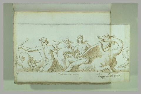 Triton tenant un arc et néréide, image 2/2