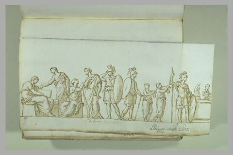Cérémonie sur un bas-relief de sarcophage, image 2/2