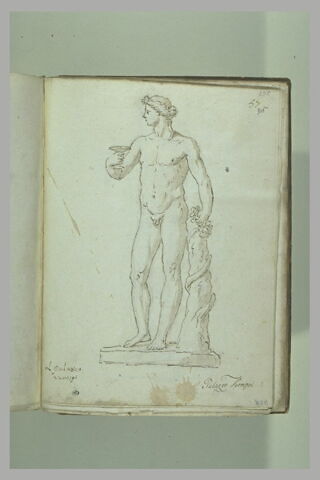 Bacchus levant une coupe de sa main droite, image 2/2