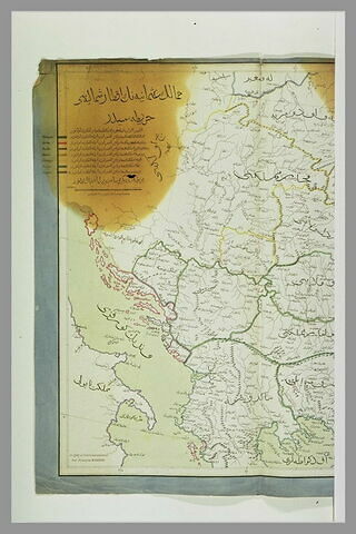 Carte de l'empire ottoman en 1787 avec légendes en turc, image 3/5