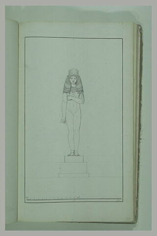 Etude d'une sculpture représentant un reine d'Egypte, image 2/2
