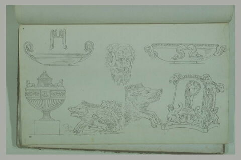 Etudes de motifs animaliers et antiques, image 2/2