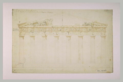 Relevé de la façade du Parthénon, image 2/2