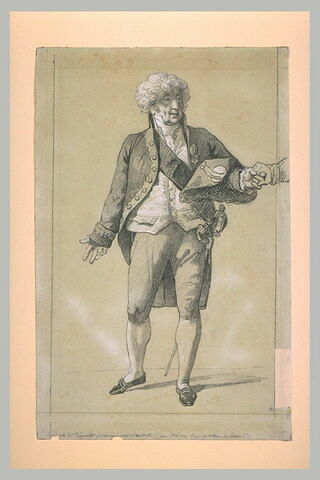 Etude pour le portrait de J. B Regnault, maître de Richomme, image 1/1