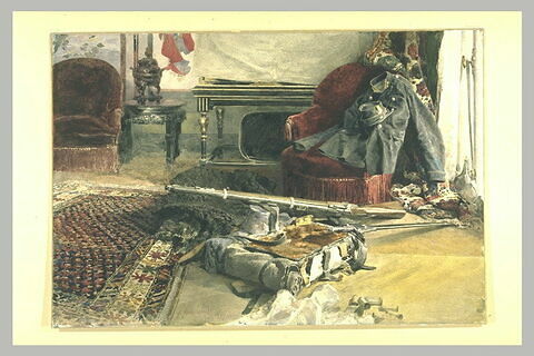 La chambre d'Henri Regnault après sa mort, le lendemain de Buzenval, image 2/2