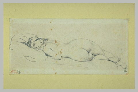 Femme nue, couchée, vue de dos