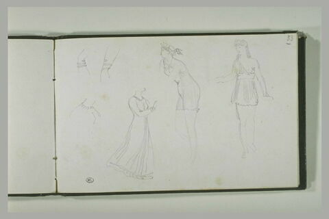 Etudes de femmes drapées à l'antique, image 2/2