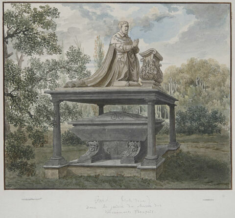 Tombeau de Gondi dans le jardin du Musée des Monuments Français, image 1/2