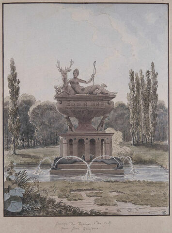 Fontaine du château d'Anet, de Jean Goujon, représentant Diane Chasseresse