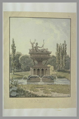 Fontaine du château d'Anet, de Jean Goujon, représentant Diane Chasseresse, image 2/2