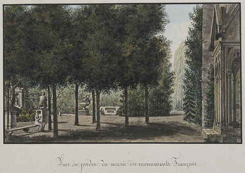 Vue du jardin du Musée des Monuments Français