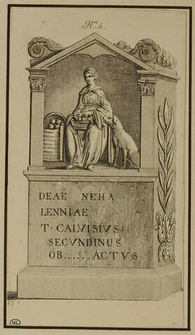 Bas-relief d'autel avec Cérès en Neha Lenniae