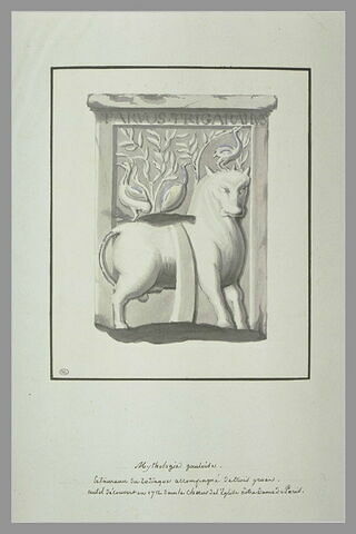 Bas-relief avec le taureau du Zodiaque, image 2/2
