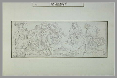 Bas-relief avec une Mise au tombeau de Jean Goujon, image 2/2