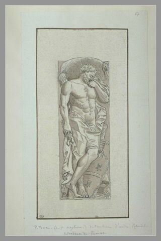 Bas-relief de guerrier, relevé sur le tombeau d'André Blondel, image 2/2