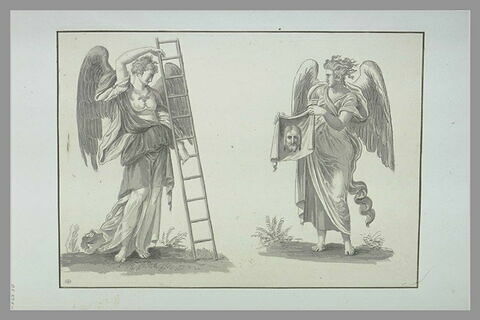 Anges portant l'échelle et ange portant la Sainte Face, image 2/2