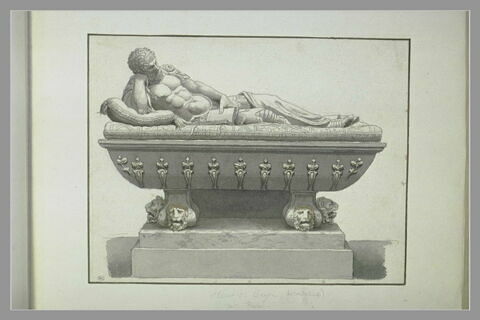 Gisant et sarcophage d'Albert de Carpi