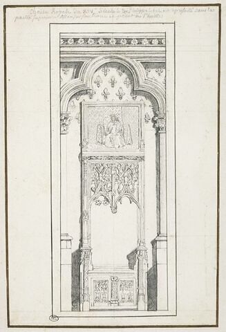 Chaise royale du XIVè siècle à l'effigie de Philippe le Bel