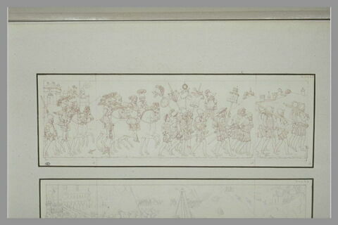 Bas-relief provenant du tombeau de François Ier : armée défilant, image 1/1
